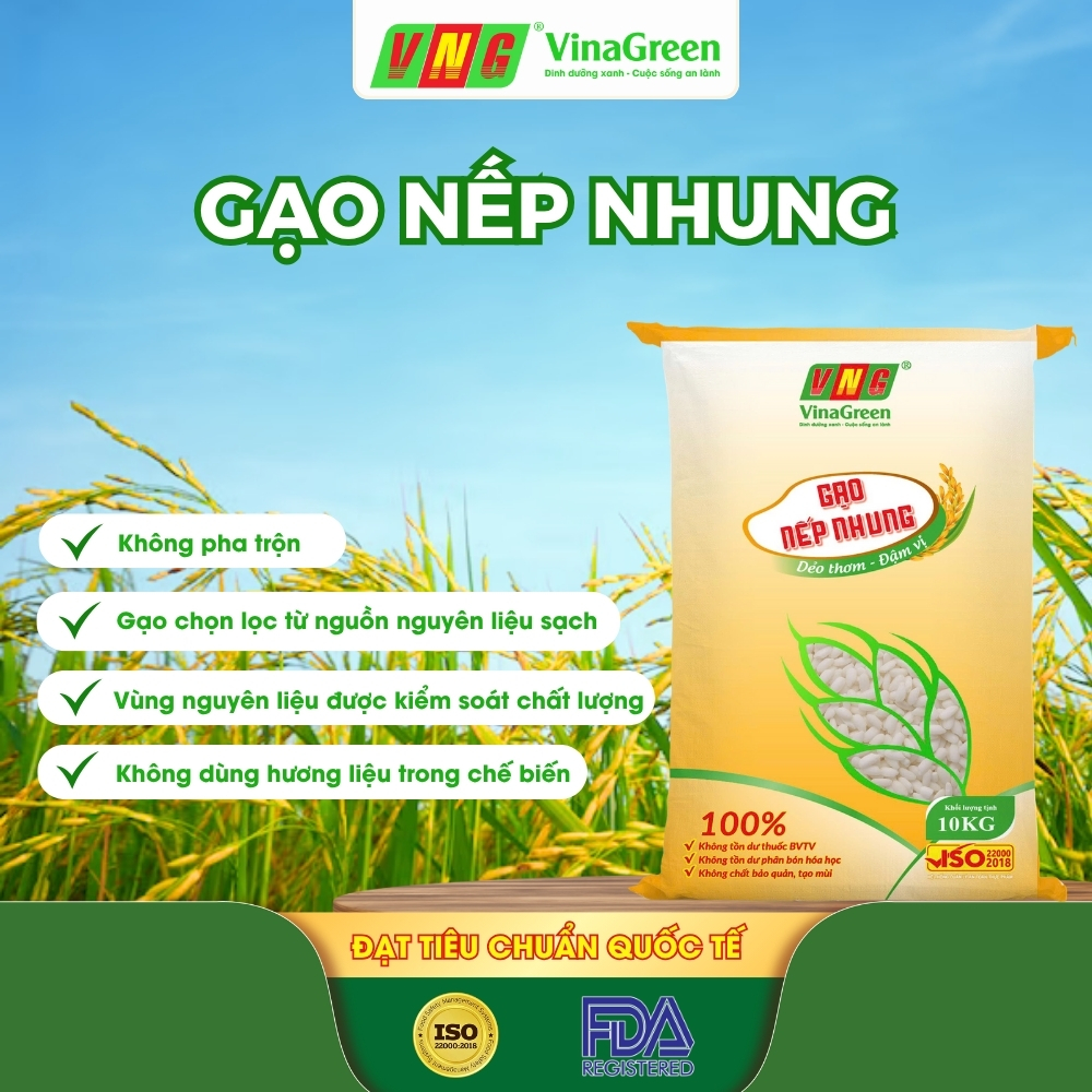 Gạo Nếp Nhung VinaGreen
