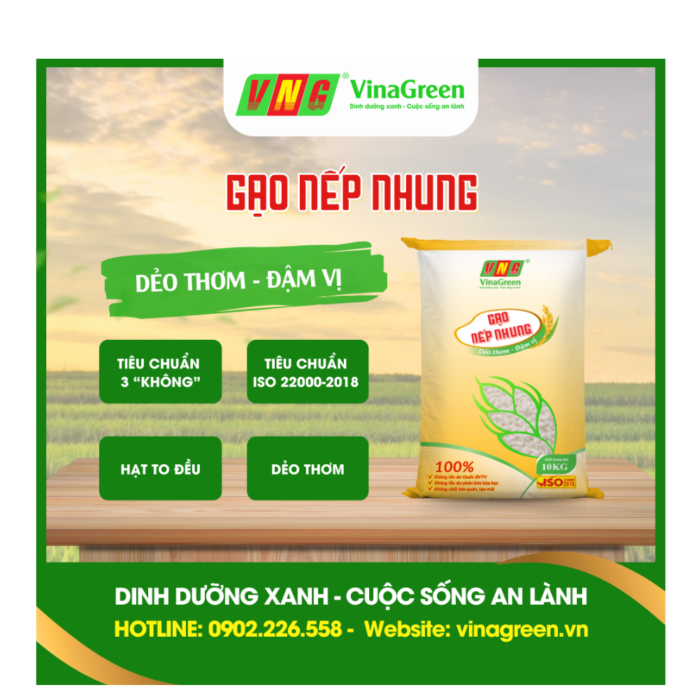 Gạo Nếp Nhung VinaGreen (2)