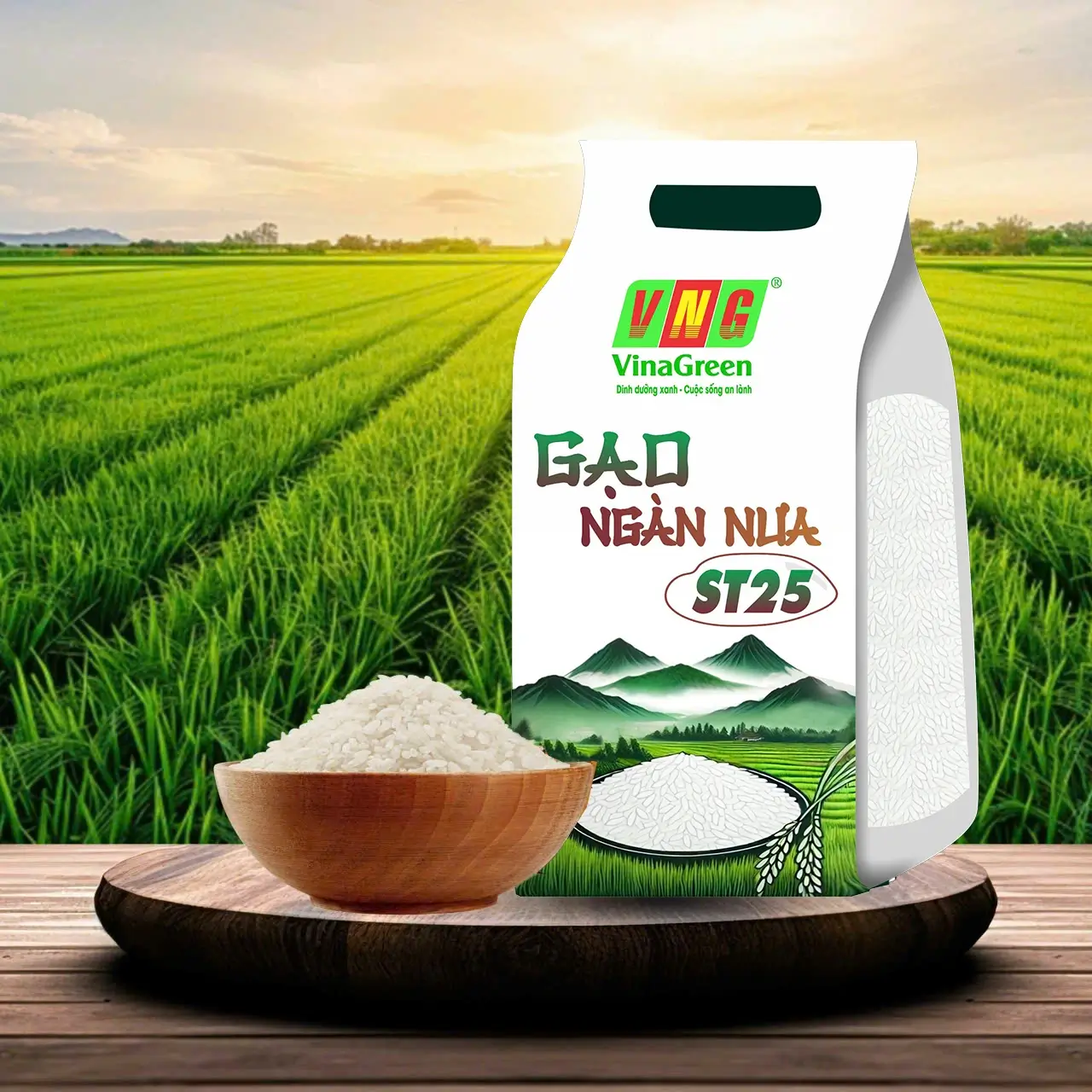 Sản phẩm VinaGreen - Gạo Ngàn Nưa ST25 VinaGreen