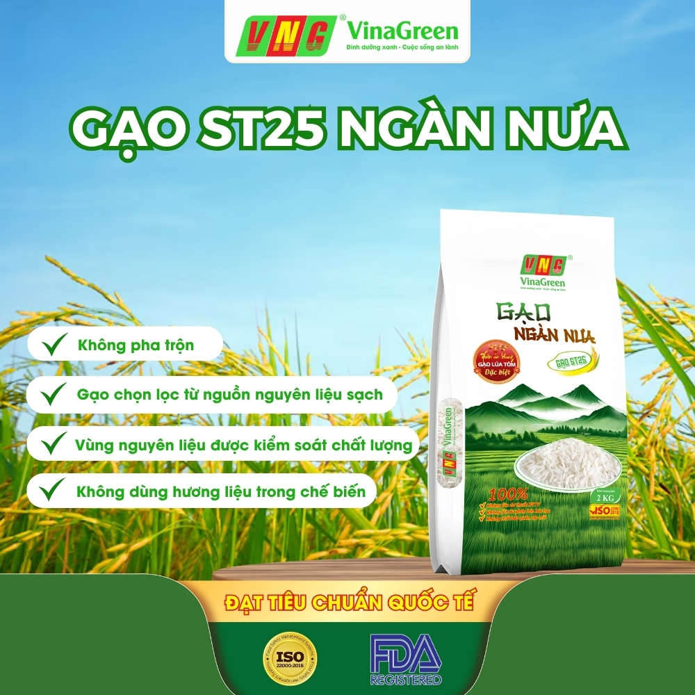 Gạo ST25 Ngàn Nưa VinaGreen