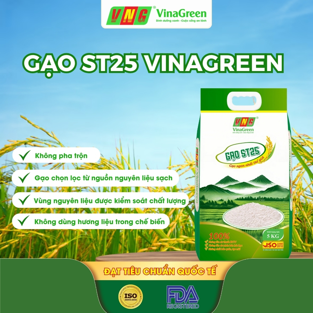 Gạo ST25 VinaGreen VinaGreen