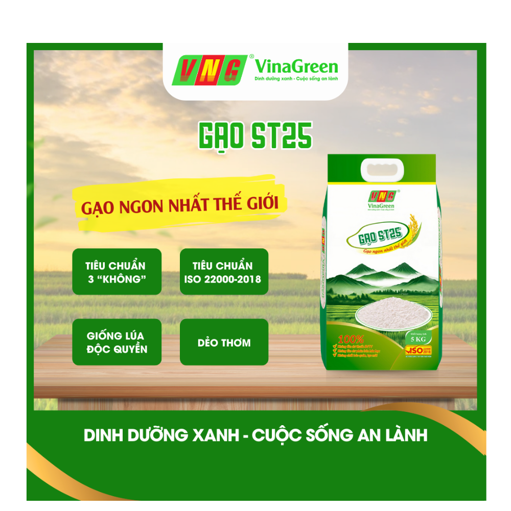 gao st25 ngon chinh hang - gao st25 vinagreen