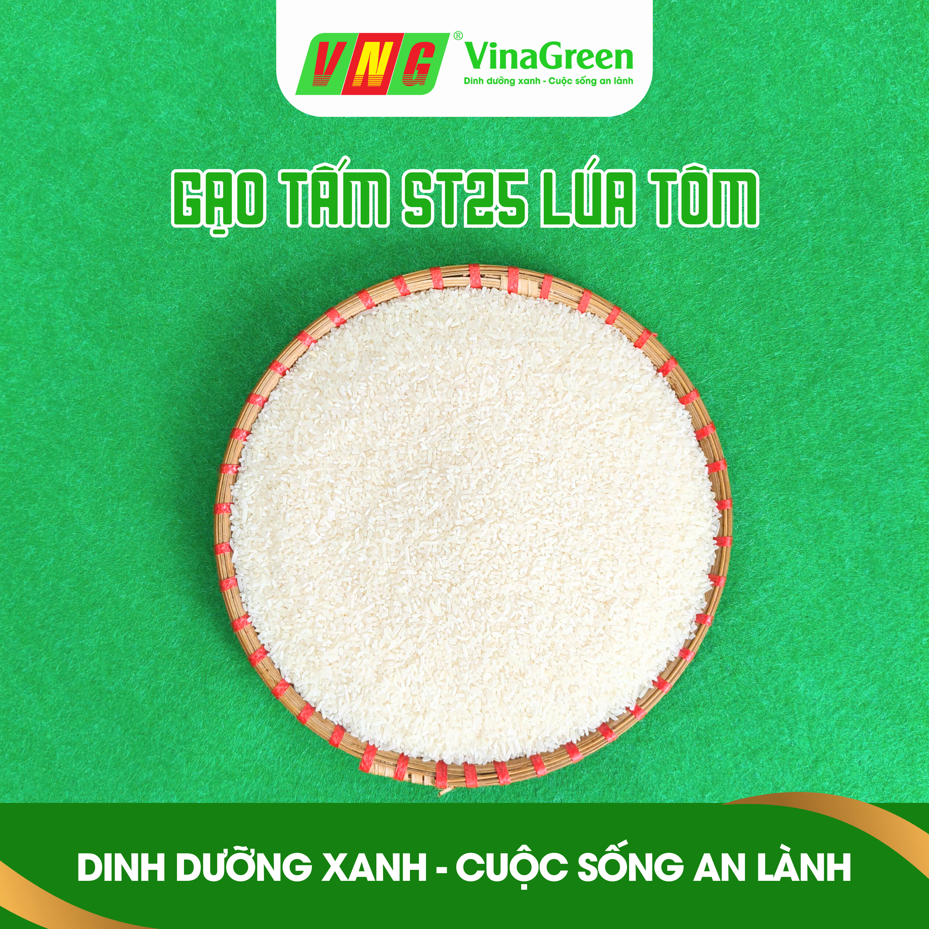 Gạo tấm ST25 Lúa Tôm Đặc Biệt - VinaGreen